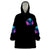 Flame Skull Wearable Blanket Hoodie Its Not How Crazy I Am But How Much I enjoy It That Makes Me Dangeous - Wonder Print Shop