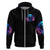 Flame Skull Zip Hoodie Its Not How Crazy I Am But How Much I enjoy It That Makes Me Dangeous - Wonder Print Shop