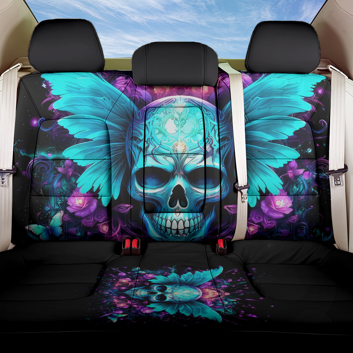 Fairy Skull Back Car Seat Cover In My Next Life I Want To Be The Karme Fairy - Wonder Print Shop