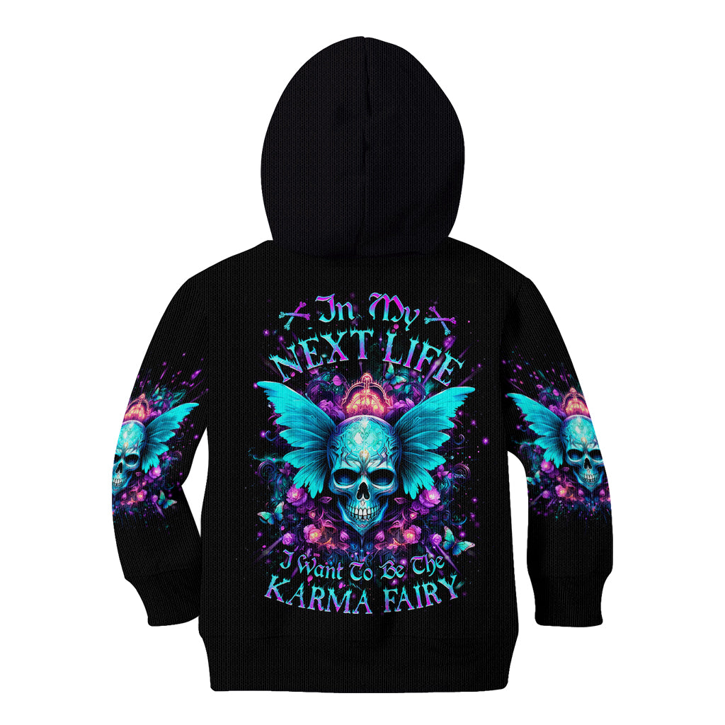 Fairy Skull Kid Hoodie In My Next Life I Want To Be The Karme Fairy - Wonder Print Shop