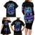 Reaper Skull Family Matching Long Sleeve Bodycon Dress and Hawaiian Shirt When I Was Born The Devil Said Oh Shit Competition - Wonder Print Shop