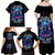 Reaper Skull Family Matching Off Shoulder Maxi Dress and Hawaiian Shirt When I Was Born The Devil Said Oh Shit Competition - Wonder Print Shop