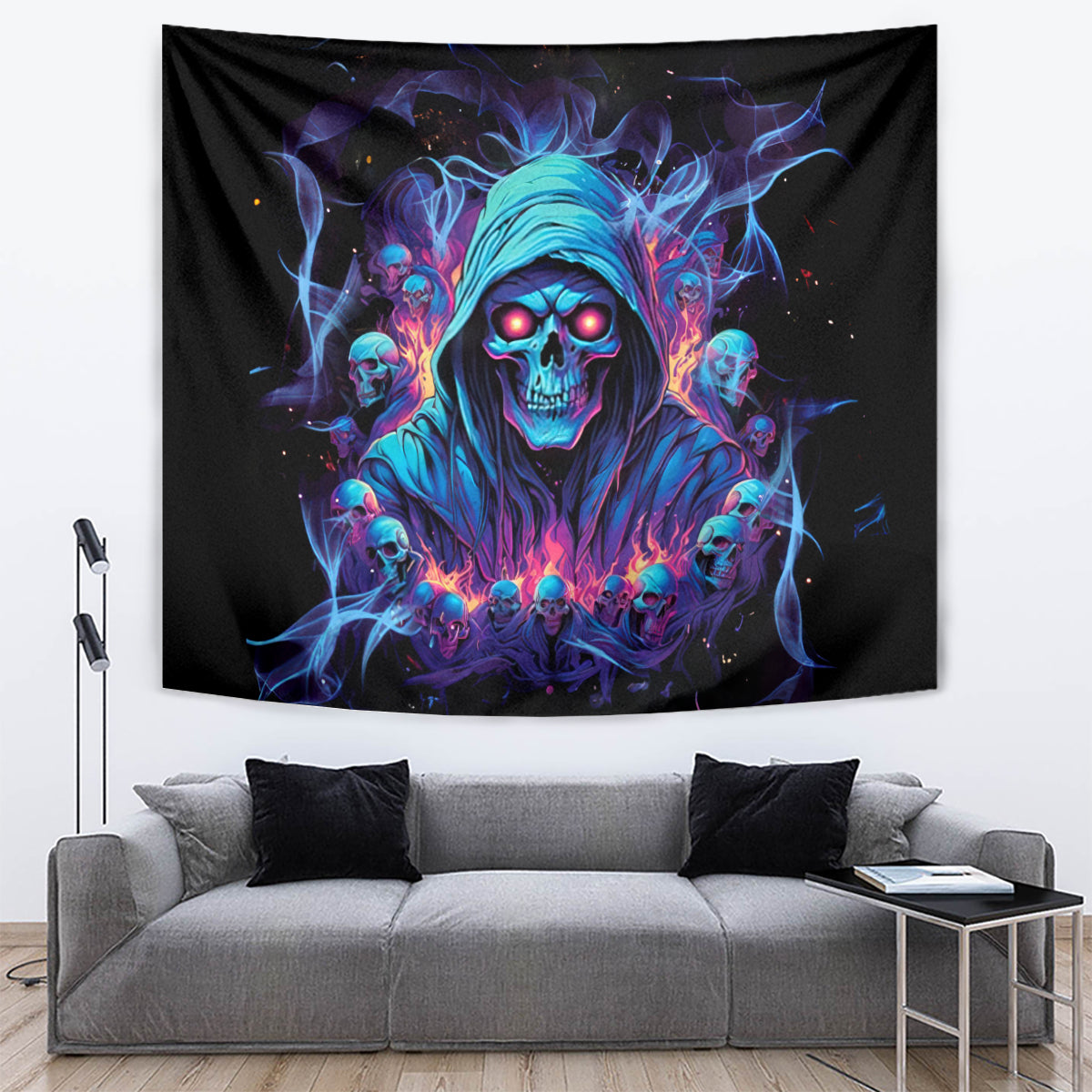 Reaper Skull Tapestry When I Was Born The Devil Said Oh Shit Competition