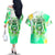 Irish Skull Couples Matching Off The Shoulder Long Sleeve Dress and Hawaiian Shirt Oho Lucky Mama - Wonder Print Shop