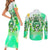 Irish Skull Couples Matching Short Sleeve Bodycon Dress and Long Sleeve Button Shirt Oho Lucky Mama - Wonder Print Shop