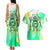 Irish Skull Couples Matching Tank Maxi Dress and Hawaiian Shirt Oho Lucky Mama - Wonder Print Shop