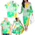 Irish Skull Family Matching Off Shoulder Long Sleeve Dress and Hawaiian Shirt Oho Lucky Mama - Wonder Print Shop