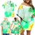 Irish Skull Family Matching Off Shoulder Short Dress and Hawaiian Shirt Oho Lucky Mama - Wonder Print Shop