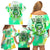 Irish Skull Family Matching Off Shoulder Short Dress and Hawaiian Shirt Oho Lucky Mama - Wonder Print Shop