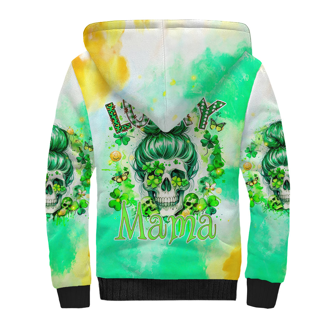 Irish Skull Sherpa Hoodie Oho Lucky Mama