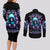 Reaper Skull Couples Matching Long Sleeve Bodycon Dress and Long Sleeve Button Shirt Don't Try To Figure Me Out - Wonder Print Shop