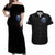 Reaper Skull Couples Matching Off Shoulder Maxi Dress and Hawaiian Shirt Don't Try To Figure Me Out - Wonder Print Shop