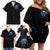 Reaper Skull Family Matching Off Shoulder Short Dress and Hawaiian Shirt Don't Try To Figure Me Out - Wonder Print Shop