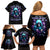 Reaper Skull Family Matching Off Shoulder Short Dress and Hawaiian Shirt Don't Try To Figure Me Out - Wonder Print Shop