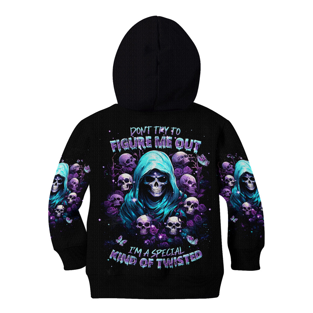 Reaper Skull Kid Hoodie Don't Try To Figure Me Out - Wonder Print Shop