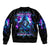 Rose Skull Bomber Jacket If My Mouth Doesn't Say It - Wonder Print Shop