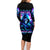 Rose Skull Family Matching Long Sleeve Bodycon Dress and Hawaiian Shirt If My Mouth Doesn't Say It - Wonder Print Shop