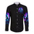 Rose Skull Long Sleeve Button Shirt If My Mouth Doesn't Say It - Wonder Print Shop