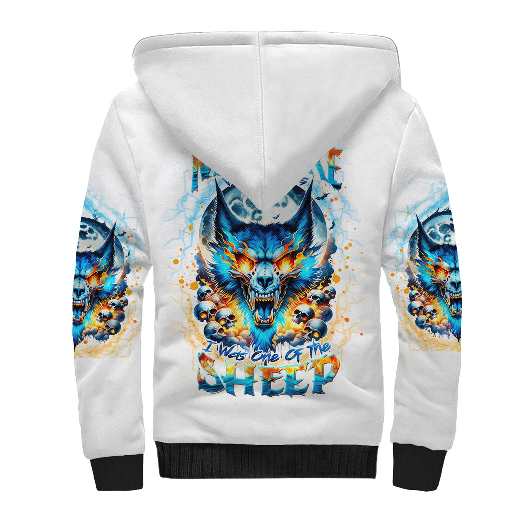 Wolf Skull Sherpa Hoodie You First Mistake Was Thinking I Was One Of The Sheep