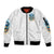 Wolf Skull Sleeve Zip Bomber Jacket You First Mistake Was Thinking I Was One Of The Sheep