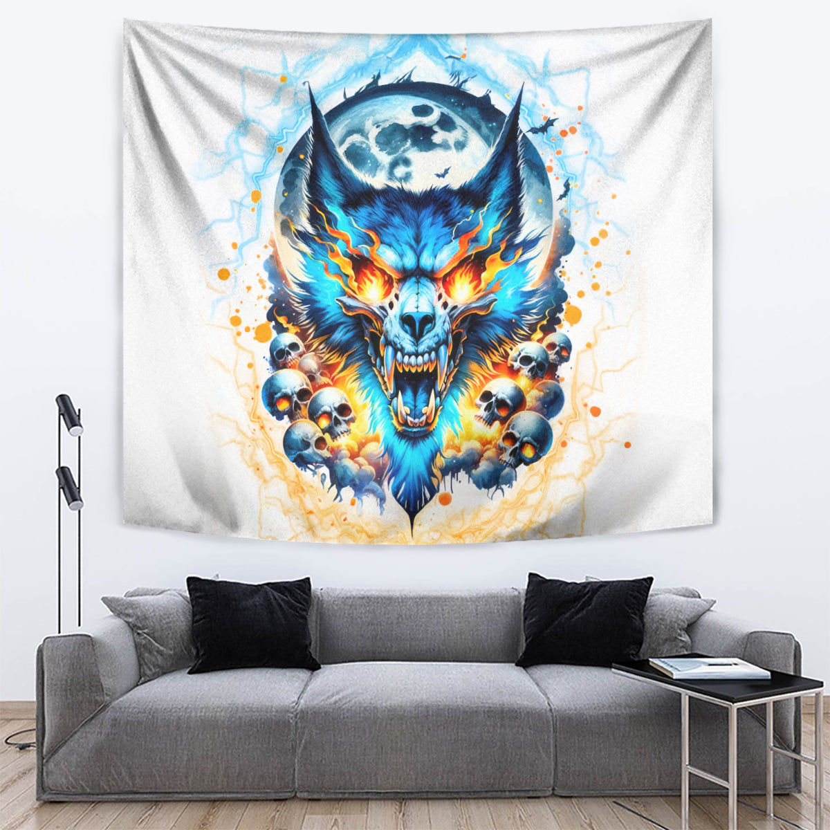 Wolf Skull Tapestry You First Mistake Was Thinking I Was One Of The Sheep