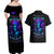 Witch Skull Couples Matching Off Shoulder Maxi Dress and Hawaiian Shirt The Good Girl In Me Got Tired Of The Bullshit - Wonder Print Shop