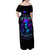 Witch Skull Family Matching Off Shoulder Maxi Dress and Hawaiian Shirt The Good Girl In Me Got Tired Of The Bullshit - Wonder Print Shop