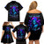 Witch Skull Family Matching Off Shoulder Short Dress and Hawaiian Shirt The Good Girl In Me Got Tired Of The Bullshit - Wonder Print Shop