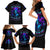 Witch Skull Family Matching Short Sleeve Bodycon Dress and Hawaiian Shirt The Good Girl In Me Got Tired Of The Bullshit - Wonder Print Shop