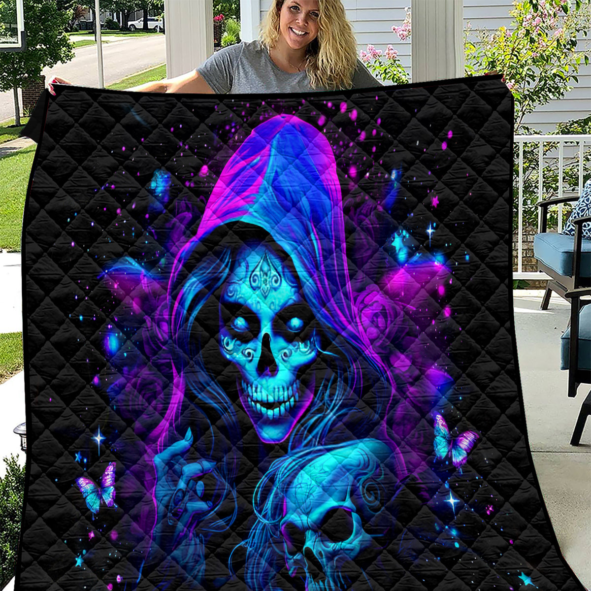 Witch Skull Quilt The Good Girl In Me Got Tired Of The Bullshit