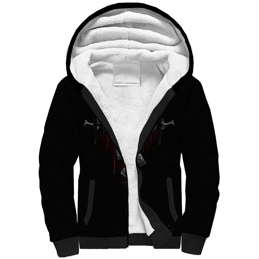 Skull Sherpa Hoodie Death Reaper Arcana DT01