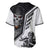 Skull Baseball Jersey Riding Motocycle - Wonder Print Shop