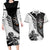 Skull Couples Matching Long Sleeve Bodycon Dress and Hawaiian Shirt Riding Motocycle - Wonder Print Shop