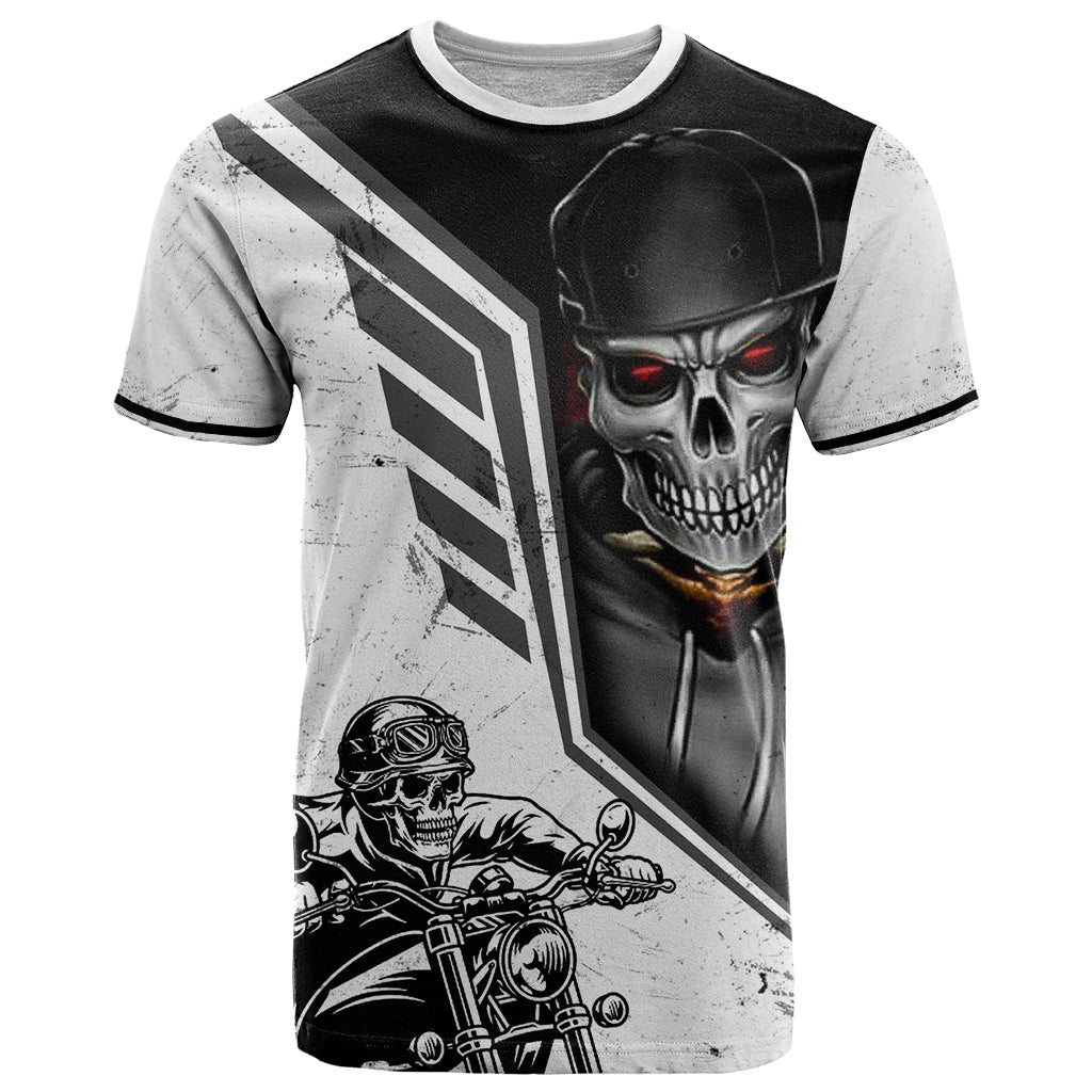 Skull T Shirt Riding Motocycle DT01