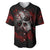 Skull Baseball Jersey Bloody Skull Scream - Wonder Print Shop