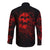 Skull Long Sleeve Button Shirt Bloody Skull Scream - Wonder Print Shop