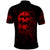 Skull Polo Shirt Bloody Skull Scream - Wonder Print Shop