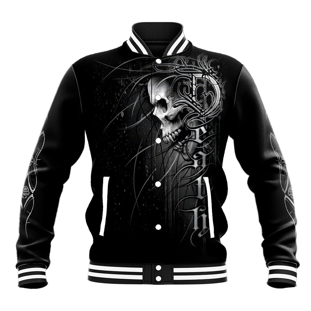 Skull Baseball Jacket Skull Death Forever - Wonder Print Shop