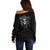 Skull Off Shoulder Sweater Skull Death Forever - Wonder Print Shop