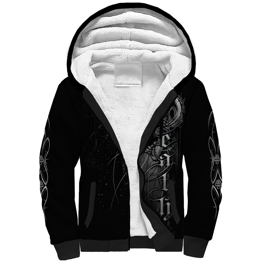 Skull Sherpa Hoodie Skull Death Forever DT01