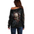 Skull Off Shoulder Sweater Skeleton Ripped inside - Wonder Print Shop