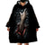 Skull Wearable Blanket Hoodie Skeleton Ripped inside DT01