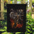 Flaming Skull Garden Flag Death Angel Riding Motocycle - Wonder Print Shop