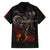 Flaming Skull Hawaiian Shirt Death Angel Riding Motocycle - Wonder Print Shop