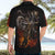 Flaming Skull Hawaiian Shirt Death Angel Riding Motocycle - Wonder Print Shop