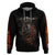 Flaming Skull Hoodie Death Angel Riding Motocycle - Wonder Print Shop