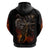 Flaming Skull Hoodie Death Angel Riding Motocycle - Wonder Print Shop