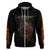 Flaming Skull Hoodie Death Angel Riding Motocycle - Wonder Print Shop