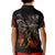 Flaming Skull Kid Polo Shirt Death Angel Riding Motocycle - Wonder Print Shop