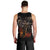 Flaming Skull Men Tank Top Death Angel Riding Motocycle DT01